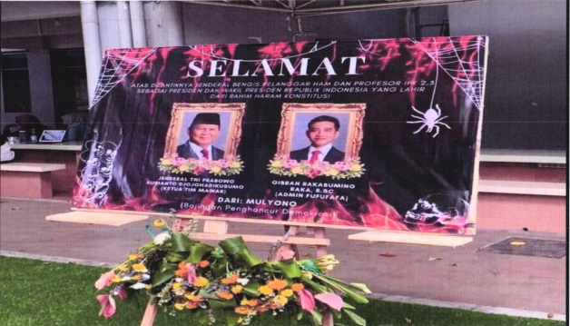 Penampakan Karangan Bunga yang Bikin BEM FISIP Unair Dibekukan