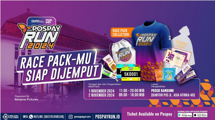 Jelang Pospay Run 2024 3 November, Buruan Beli Tiketnya di Pospay!