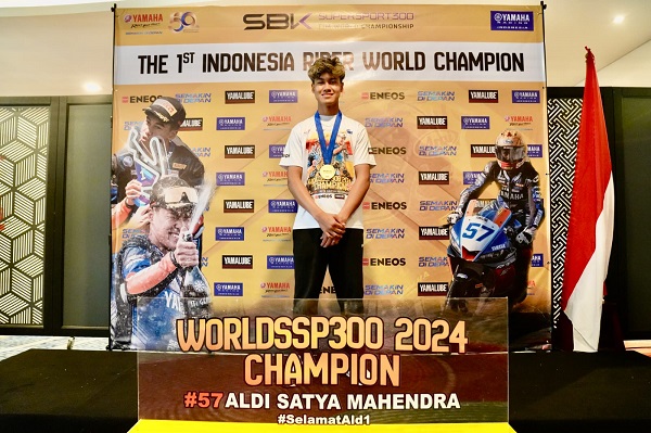 Aldi Satya Mahendra Juara Dunia World Supersport 300, Begini Respons Eneos