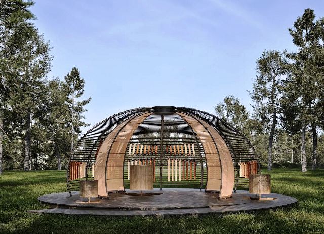 Gunakan Bahan Bekas Pakai, Karya Arsitektur Ini Tetap Memukau