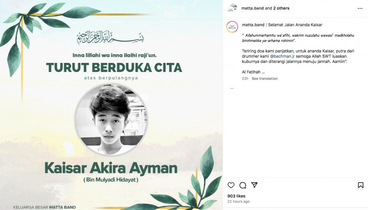 Putra Drummer Matta Band Tewas Tenggelam di Nusa Penida Bali