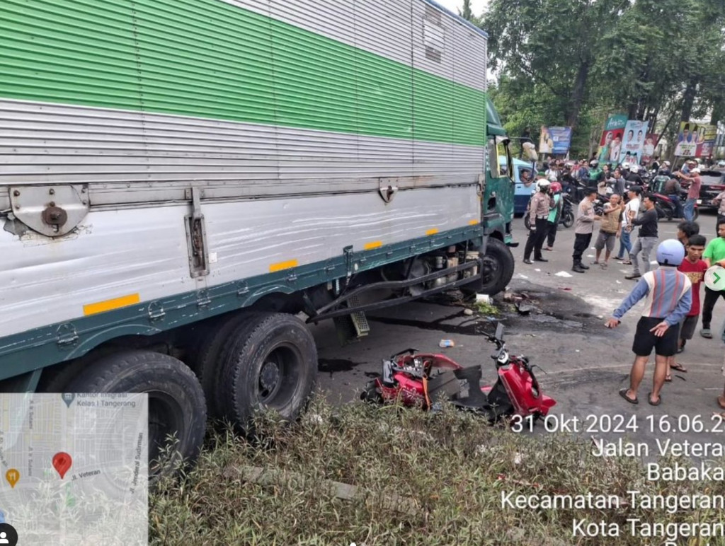 Total Enam Orang Luka dan 16 Kendaraan Rusak Akibat Truk Ugal-ugalan di Tangerang
