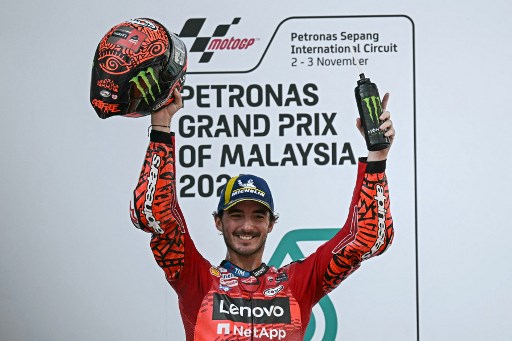 Hasil MotoGP Malaysia: Bagnaia Menangi Balapan Utama, Martin Tunda Pesta Juara