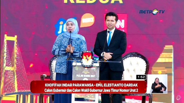 Tutup Debat Pilgub Jatim, Khofifah-Emil Sampaikan 3 Hal Ini
