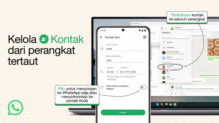 Menambahkan dan Mengelola Kontak Kini Lebih Mudah di WhatsApp