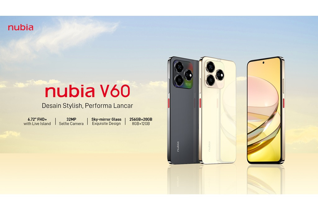 nubia Indonesia meluncurkan smartphone terbarunya di Indonesia, nubia V60, penerus nubia V60 Design.