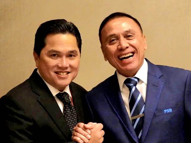 Iwan Bule (kanan) bersama Menteri BUMN Erick Thohir. Foto: Istimewa.