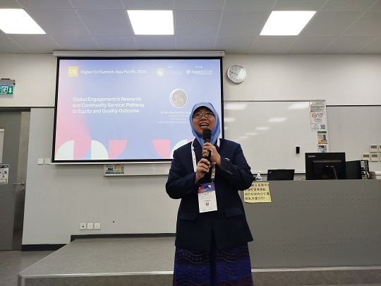 Dosen UMS Soroti Pentingnya Kolaborasi Internasional di QS Higher Ed Summit Asia Pasifik 2024