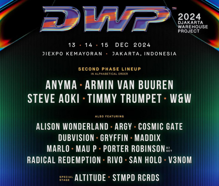 Steve Aoki hingga Armin van Buuren Bakal Tampil di DWP 2024