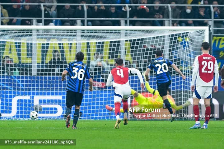 Liga Champions: Penalti Hakan Calhanoglu Menangkan Inter Milan atas Arsenal