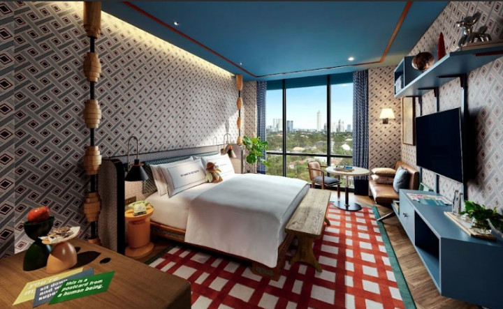 Jakarta Punya Hotel Bernuansa Taman dan Retro Urban