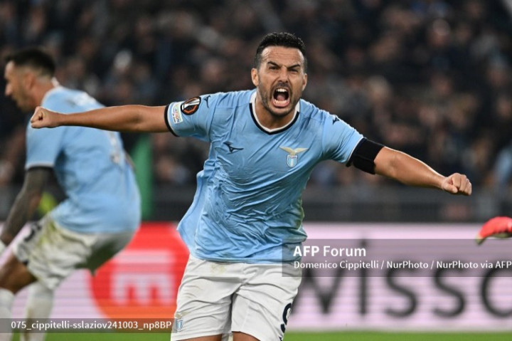Hasil Liga Europa: Gol Telat Pedro Bawa Biancocelesti Nyaman di Puncak Klasemen