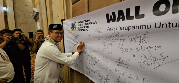 IBH-Ririn Dapat Dukungan dari Kiai dan Santri untuk Pilkada Depok 2024