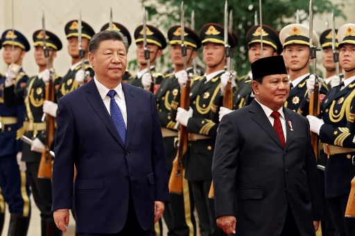 Prabowo Disambut Upacara Kenegaraan oleh Presiden Xi Jinping