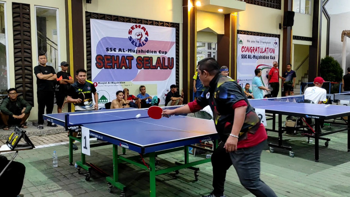 Masjid di Bekasi Gelar Turnamen Tenis Meja sebagai Sarana Ukhuwah Islamiyah