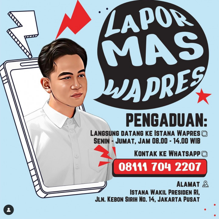 Wapres Gibran Buka Posko Pengaduan Langsung di Istana