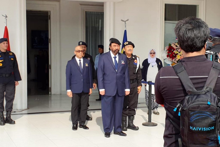 Momen Surya Paloh Pimpin Apel Siaga Peringati HUT ke-13 Partai NasDem