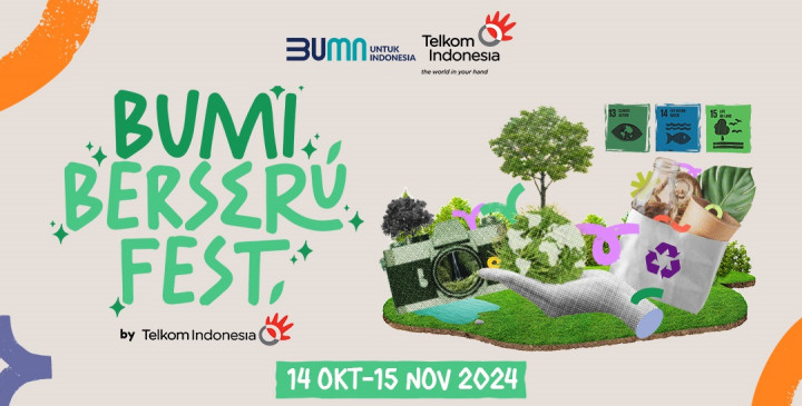 Telkom Ajak Masyarakat Ikut Kompetisi Bumi Berseru Fest