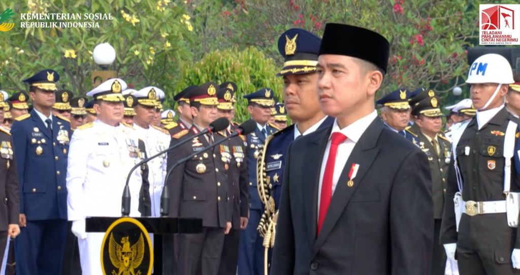 Gibran pimpin upacara peringatan Hari Pahlawan 2024 (YouTube Kemensos RI)