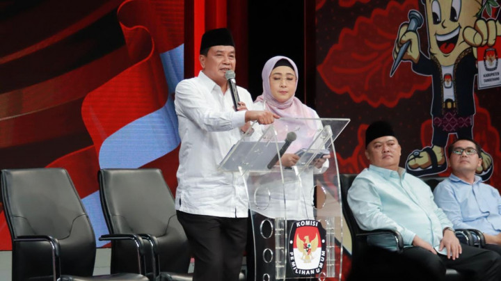 Maesyal-Intan Sampaikan Misi Unggulan pada Debat Kedua Pilbup Tangerang