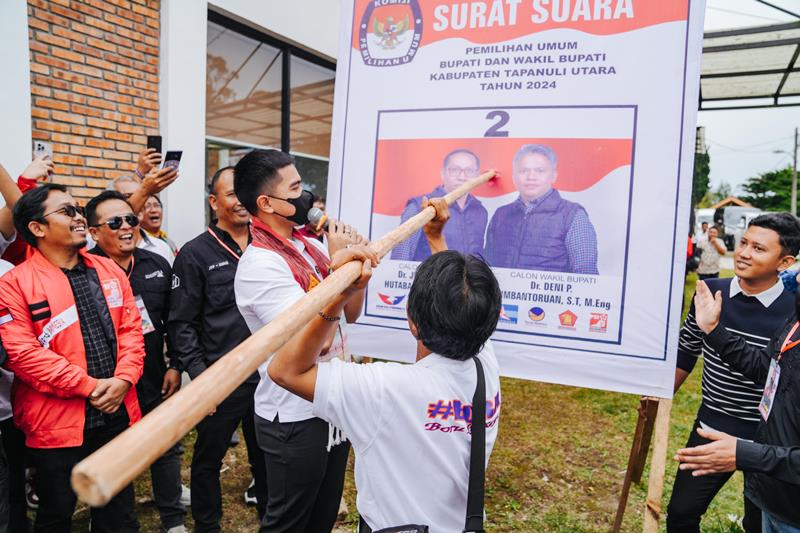 Kaesang Ajak Warga Dukung Pasangan Jonius-Deni untuk Tapanuli Utara