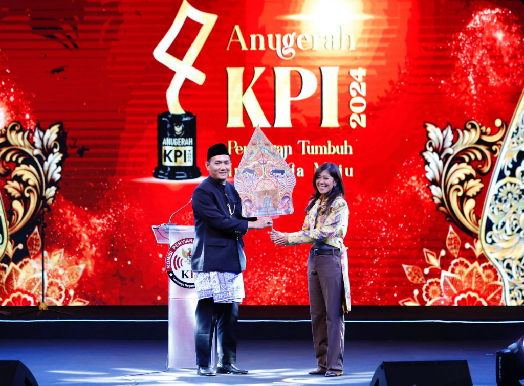 Ketua KPI Pusat Ubaidillah dalam Anugerah 2024. Istimewa 