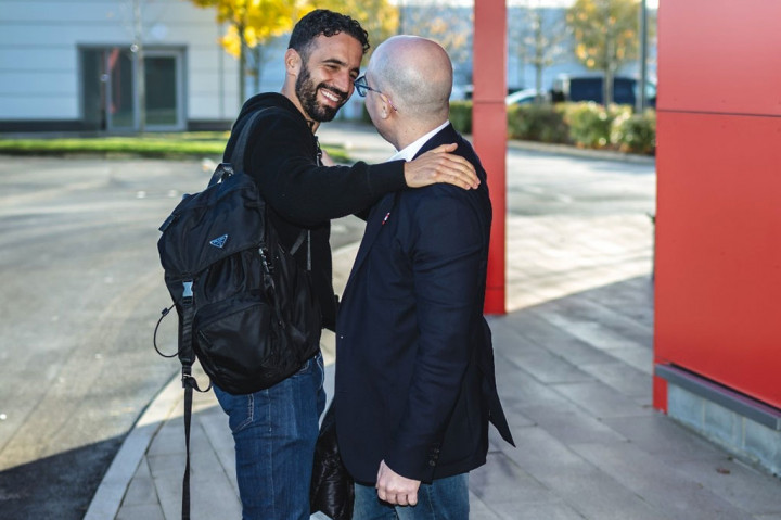 Potret Ruben Amorim Tiba di Manchester