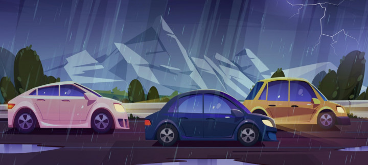 5 Tips Aman Berkendara di Jalan Tol saat Musim Hujan