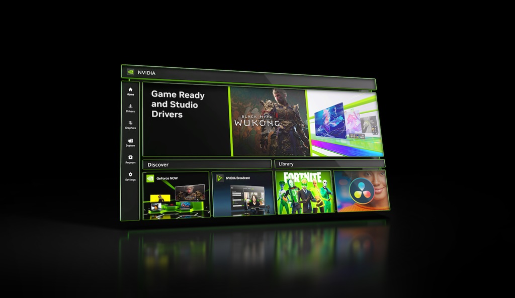 Tampilan terbaru dari Nvidia App.