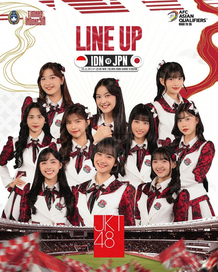 JKT48 Meriahkan Pertandingan Timnas Indonesia vs Jepang