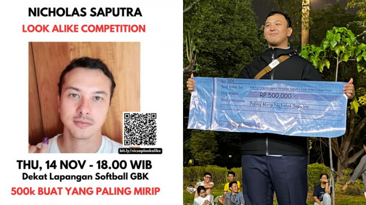 Viral Lomba Mirip Nicholas Saputra, ini Wajah Pemenangnya