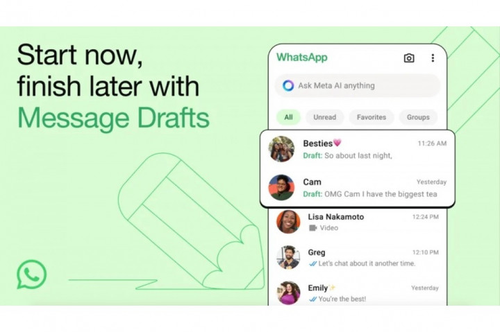 WhatsApp Dapatkan Fitur Draft Pesan