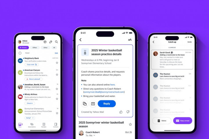 Yahoo Mail Luncurkan Aplikasi Mobile Baru Terfokus AI