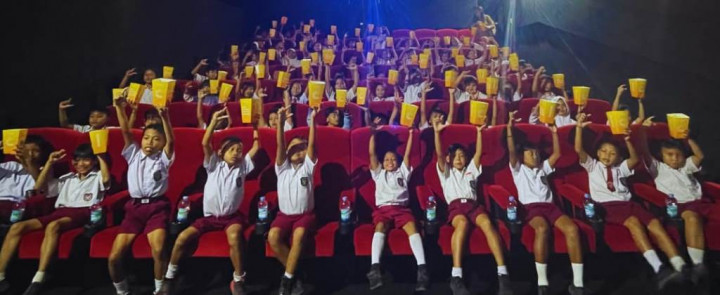 11.500 Anak dari Latar Belakang Berbeda Diajak Nobar Film Indonesia
