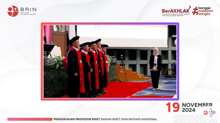 BRIN Kukuhkan Lima Profesor Riset