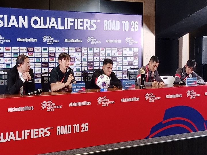 Shin Tae-yong Dedikasikan Kemenangan Indonesia atas Arab Saudi untuk Para Pemain