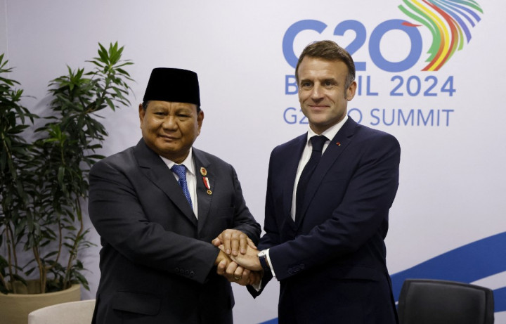 Macron Sampaikan Selamat Atas Pelantikan Prabowo Menjadi Presiden