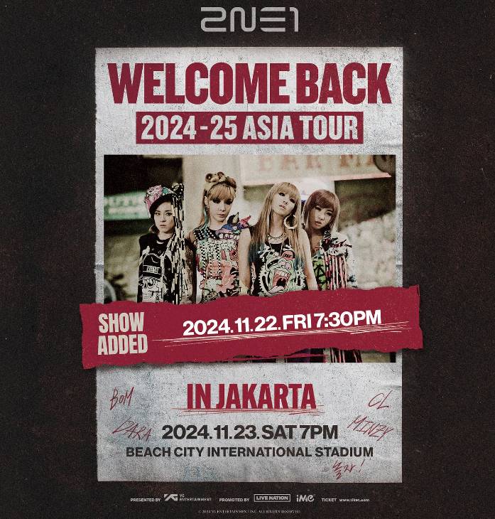 Prediksi Setlist Konser 2NE1 di Jakarta 22-23 November