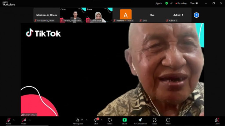 Mbah Melan yang Inspiratif, Mengajar Matematika via TikTok di Usia 78 Tahun
