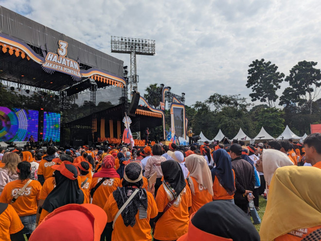 Kampanye akbar Pramono-Rano/Medcom.id/Joy