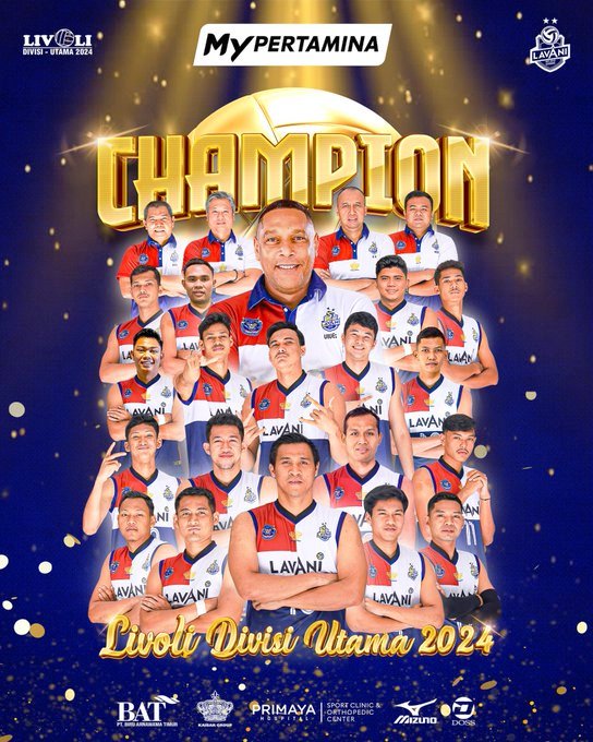 LavAni Navy Bogor juara Livoli Divisi Utama 2024-Foto: x.com/volleyballidn