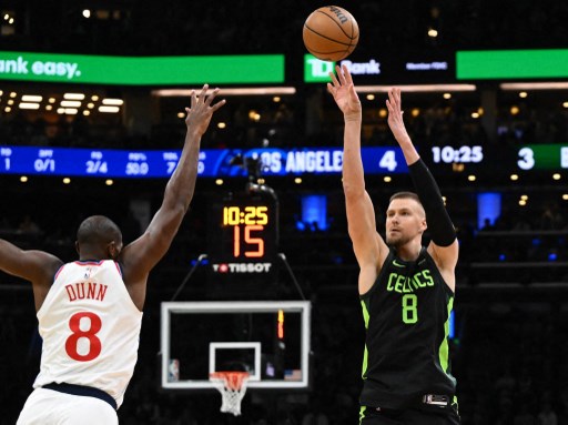 Kristaps Porzingis Debut Bersama Boston Celtics
