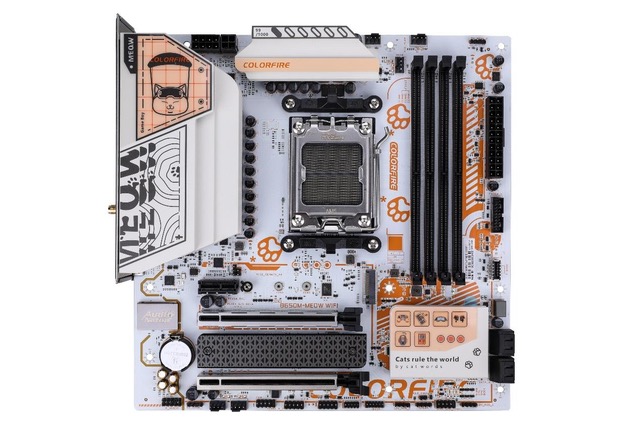 Ada Bobi Si Kucing di Motherboard Colorfire B650-Meow WIFI