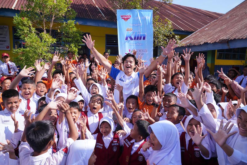 WINGS for UNICEF “Generasi Bersih Sehat” bersama SoKlin hadir di dua sekolah, yaitu SDN 79 Mambue di Kabupaten Maros, dan SD Inpres Panaikang di Kabupaten Gowa (Foto:Dok.WINGS)