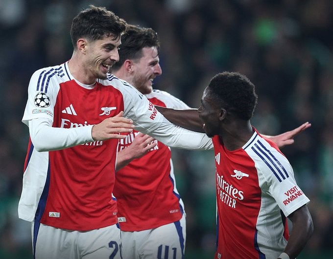 Hasil Liga Champions: Feyenoord Imbangi City, Arsenal Hancurkan Sporting