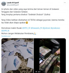 Cek Fakta: Beredar Foto Amplop yang Disebut Sebagai Politik Uang di Sultra, Benarkah?