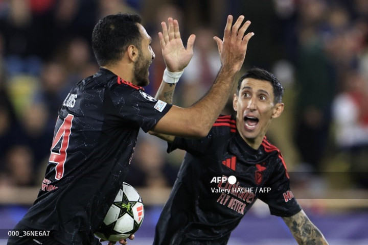 Hasil Liga Champions: Sempat Unggul, AS Monaco Derita Kekalahan dari Benfica