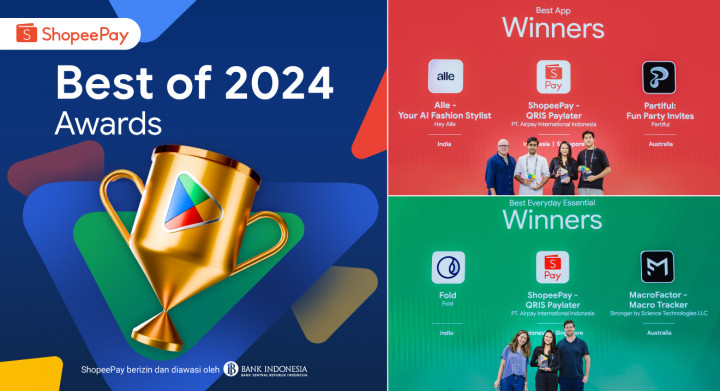 ShopeePay Terima Penghargaan Google Play Best of 2024