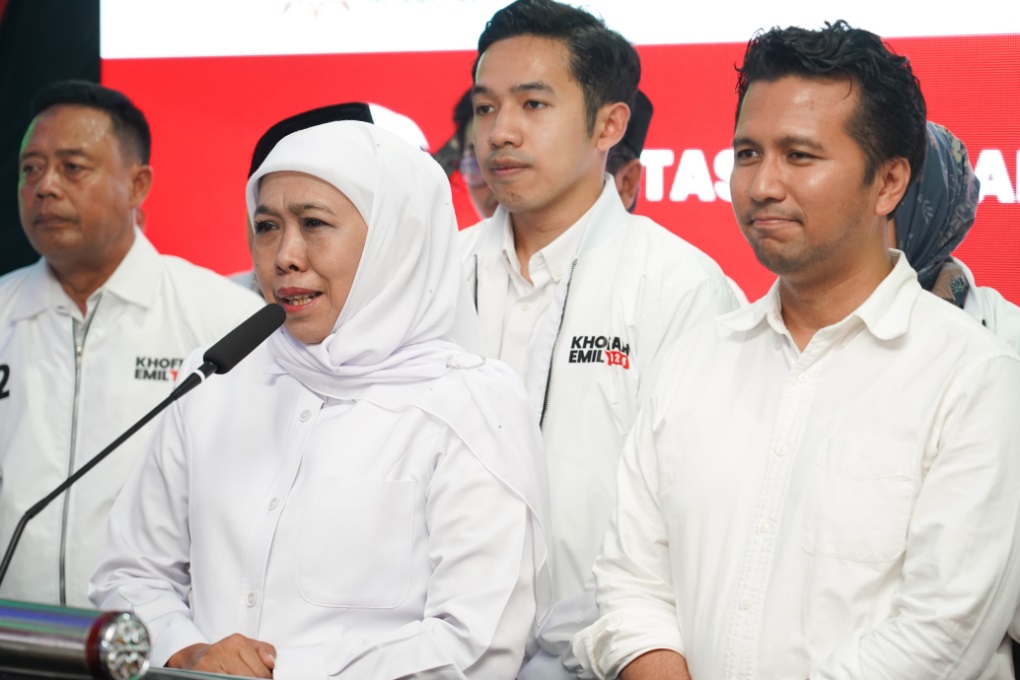 Hasil Hitung Cepat Poltracking, Khofifah-Emil Unggul Tembus 60%