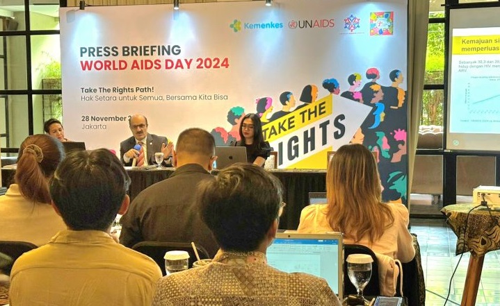 Press Briefing World AIDS Day. Dok. Kemenkes